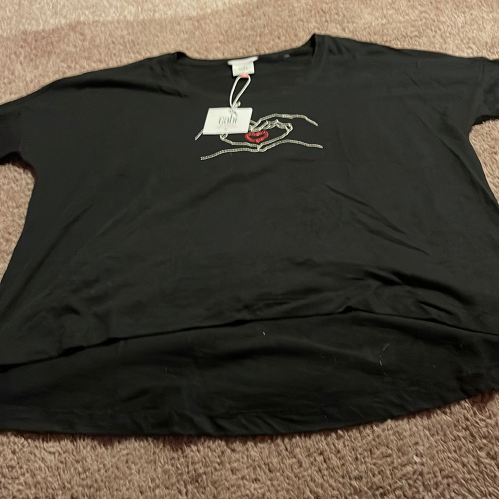 CABI long sleeve heart shirt